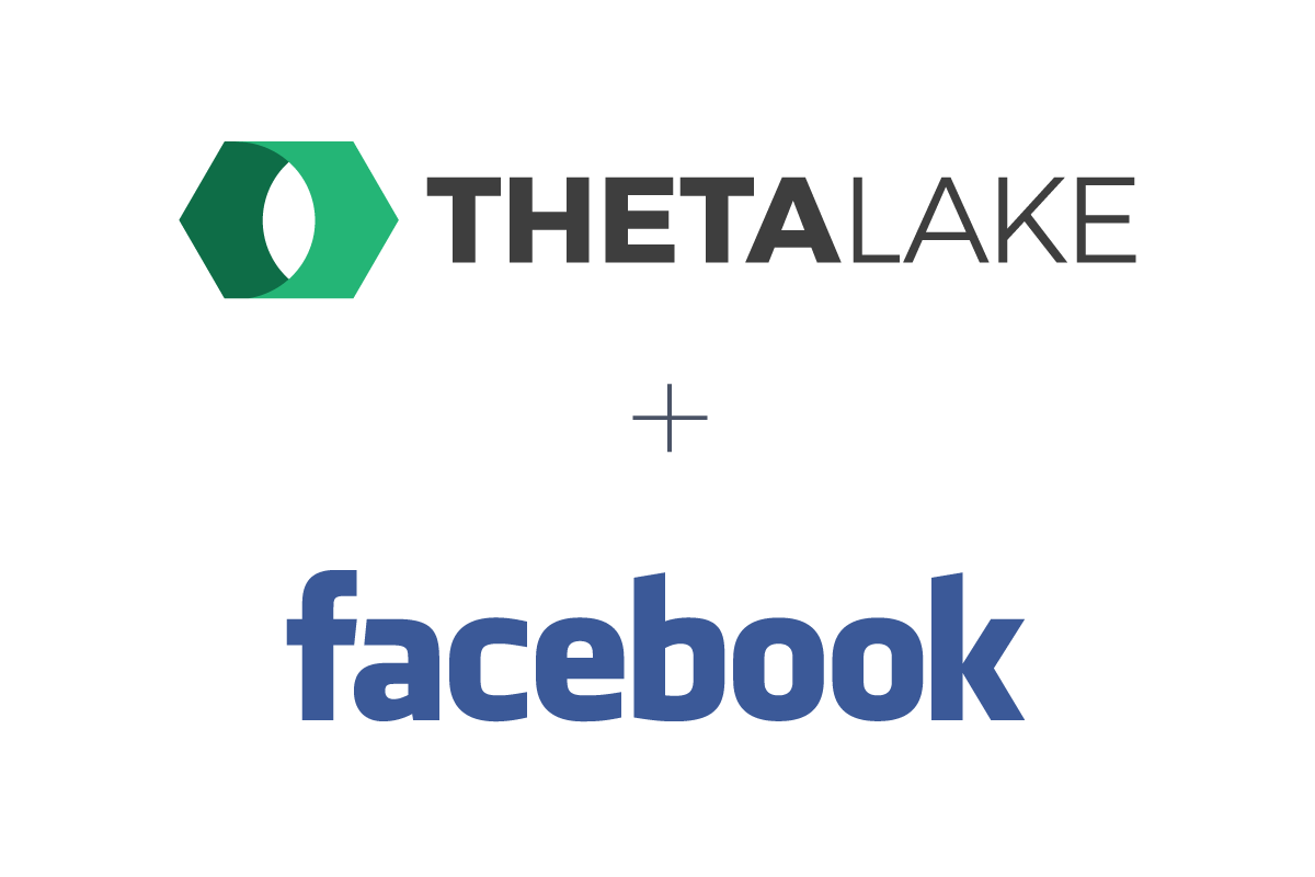 Theta Lake logo and Facebook logo