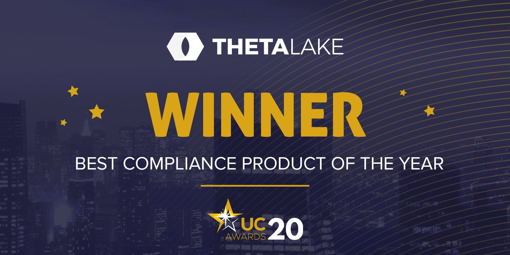 Theta Lake, winner of "Best compliance product of the year", UC Awards 2020