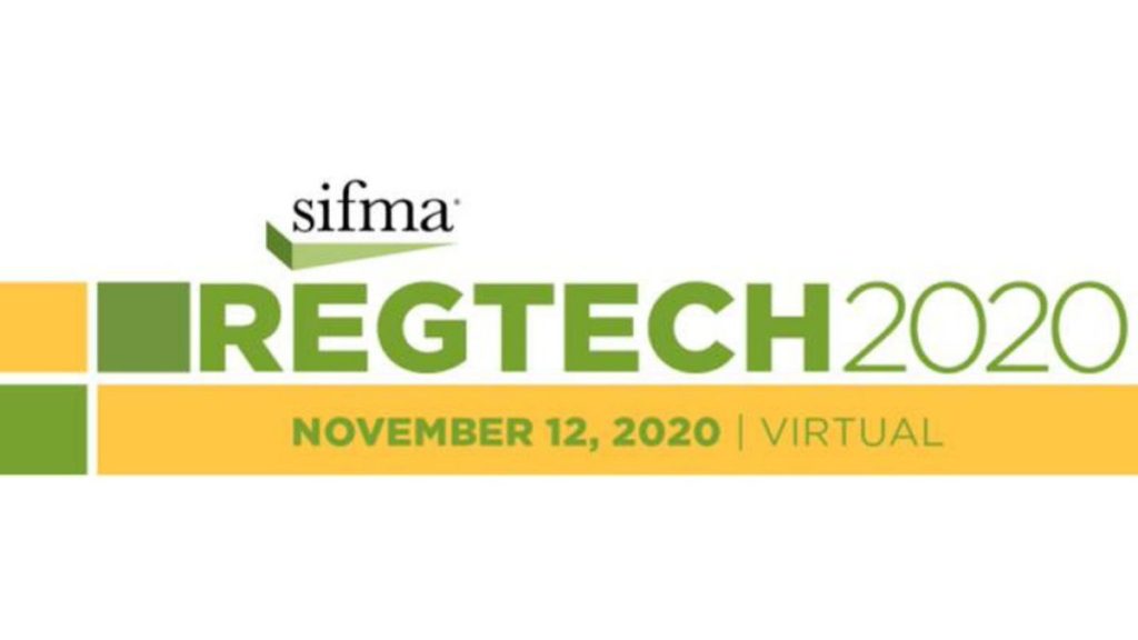Sifma RegTech 2020 virtual event banner