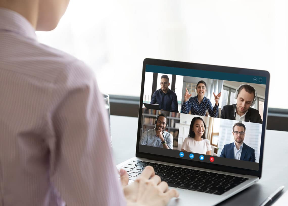 People video conferencing