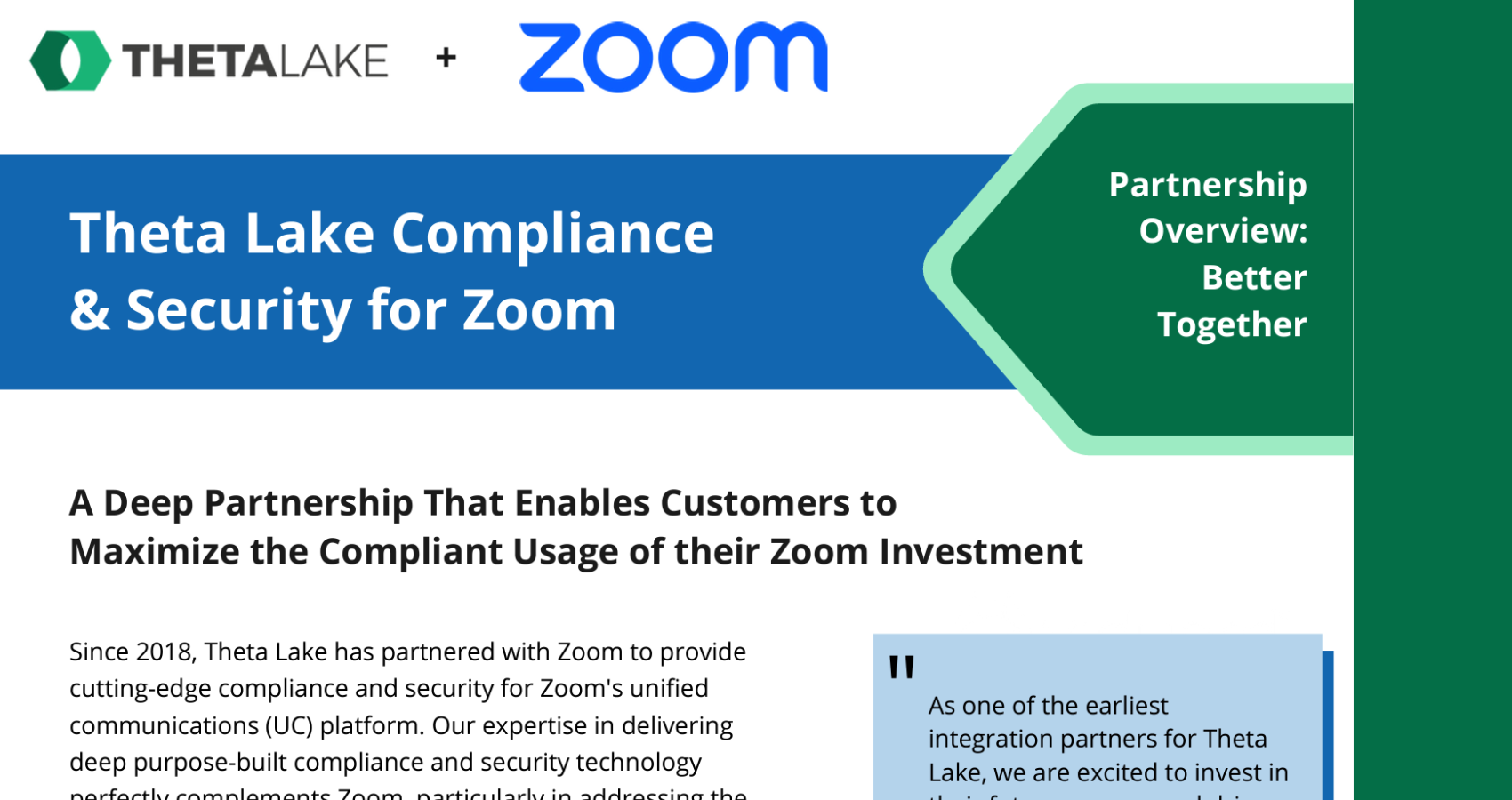 Partnership Overview RingCentral Zoom