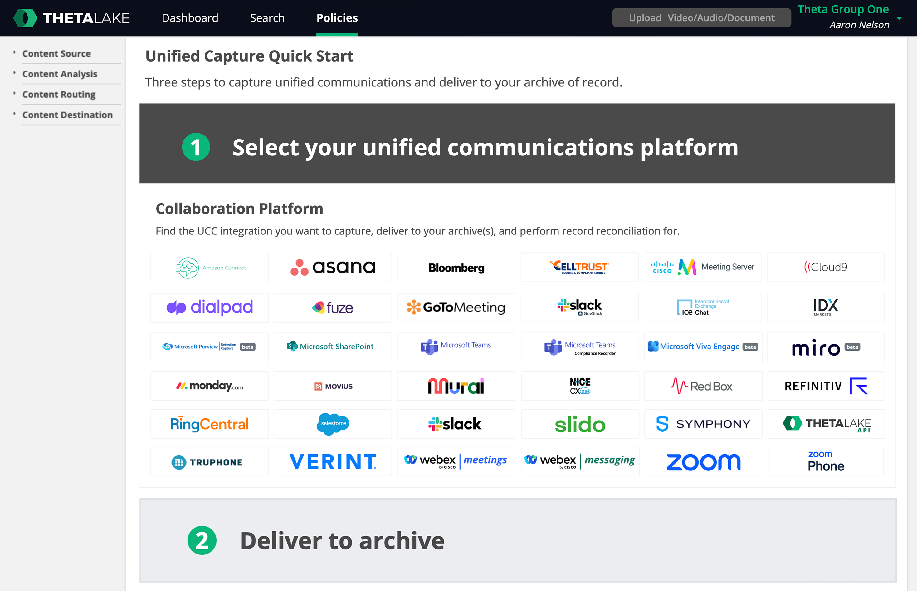 1 Unified Capture Select Integration wide