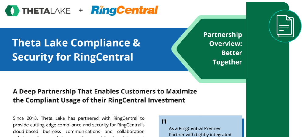 Partnership Overview ThetaLake RingCentral Integration THUMBNAIL
